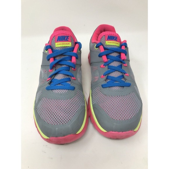 Nike "Flex 2014 Run" Black and Red Running Shoes....5.5Y US - Picture 3 of 6